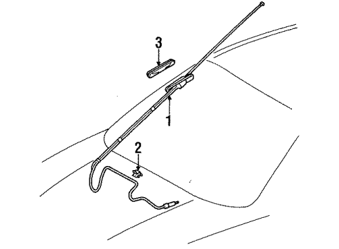 1996 Toyota Tercel Antenna & Radio Diagram