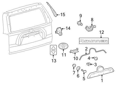 2024 Toyota 4Runner Parking Aid Diagram