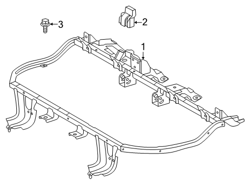 2025 Toyota Tacoma Rear Seat Components Diagram