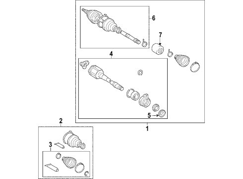 2006 Scion tC Front Axle Diagram