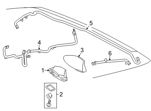 2018 Toyota RAV4 Antenna & Radio Diagram