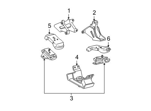 2002 Toyota Tundra Engine Mounting Diagram