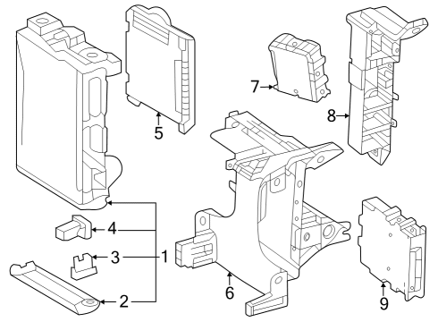 2025 Toyota Grand Highlander Controls - Instruments & Gauges Diagram