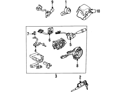 1996 Toyota Supra Switches - Electrical Diagram 2 - Thumbnail