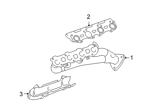 2009 Toyota Tundra Manifold Cover, Passenger Side Diagram for 17167-50200