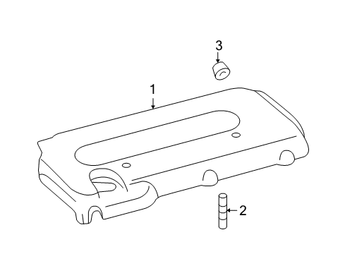 2012 Scion xB Engine Appearance Cover Diagram