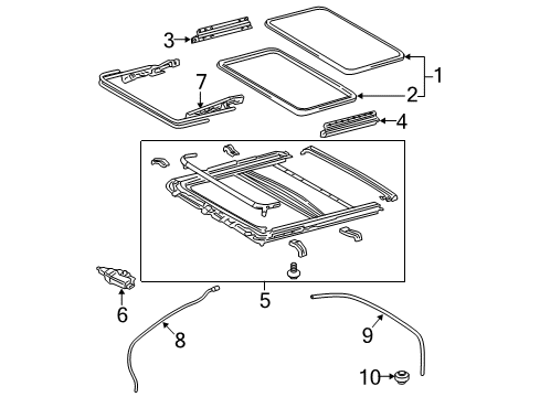 2008 Toyota Avalon Sunroof Diagram