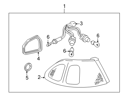 2001 Toyota Corolla Tail Lamps Diagram