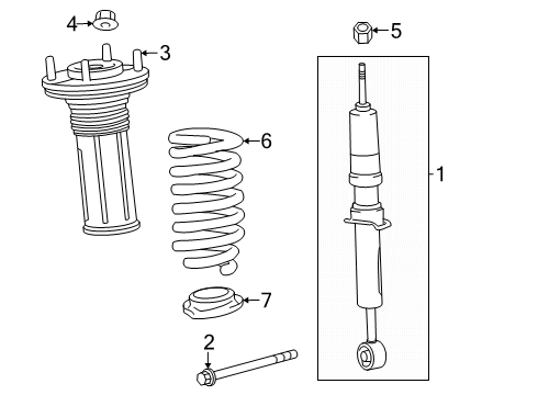 2025 Toyota 4Runner Shocks & Components Diagram 2 - Thumbnail