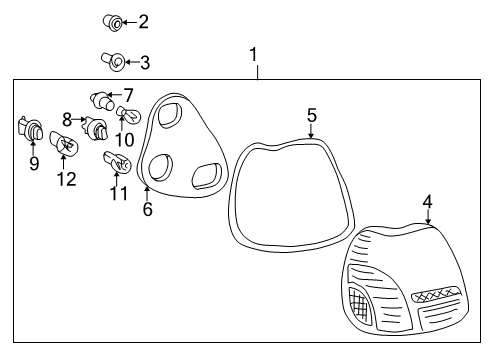 2001 Toyota Echo Bulbs Diagram