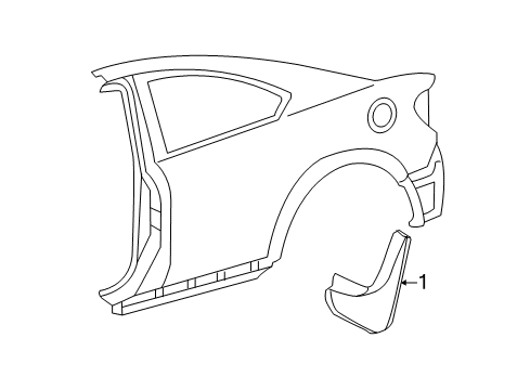 2015 Scion tC Exterior Trim - Quarter Panel Diagram