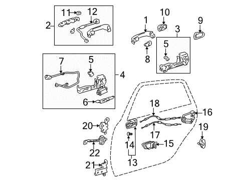 2012 Toyota Avalon Front Door Diagram