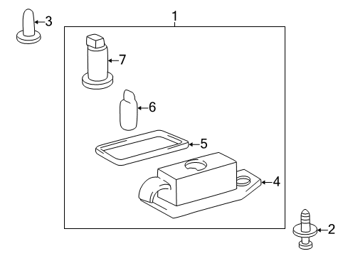 1998 Toyota Camry Socket, Rear Diagram for 81275-AA010
