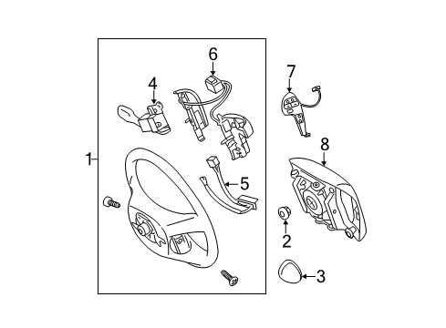2010 Toyota Camry Steering Wheel & Trim Diagram 3 - Thumbnail