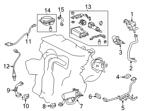 2013 Toyota Avalon EGR System Diagram