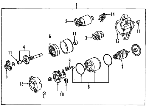 2002 Toyota Echo Starter Diagram 2 - Thumbnail