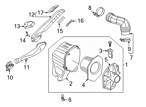 2025 Toyota 4Runner Air Intake Diagram