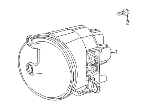 2025 Toyota Highlander Fog Lamps Diagram