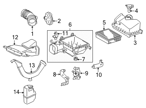 2012 Toyota Camry Air Intake Diagram