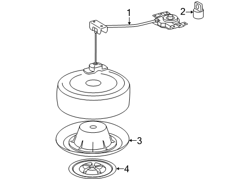 2006 Toyota Highlander Spare Tire Carrier Diagram 2 - Thumbnail