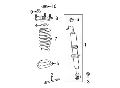 2025 Toyota Tundra Struts & Components Diagram