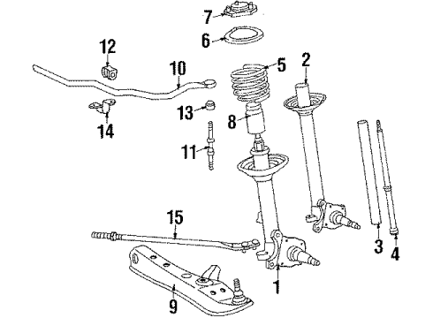 1986 Toyota Celica Front Suspension Diagram