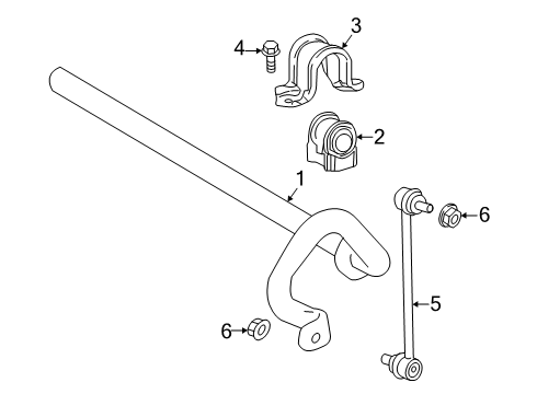 2025 Toyota Camry Stabilizer Bar & Components Diagram