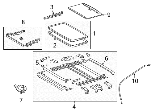 2016 Toyota Avalon Sunroof Diagram