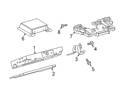 2025 Toyota Corolla Navigation System Components Diagram
