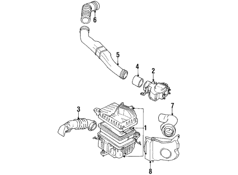 1989 Toyota Pickup Air Intake Diagram