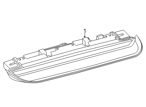 2025 Toyota GR Supra High Mount Lamps Diagram