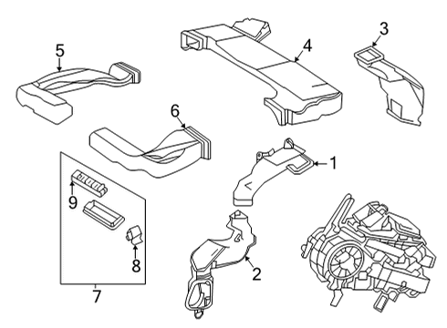 2023 Toyota Highlander Ducts Diagram 4 - Thumbnail
