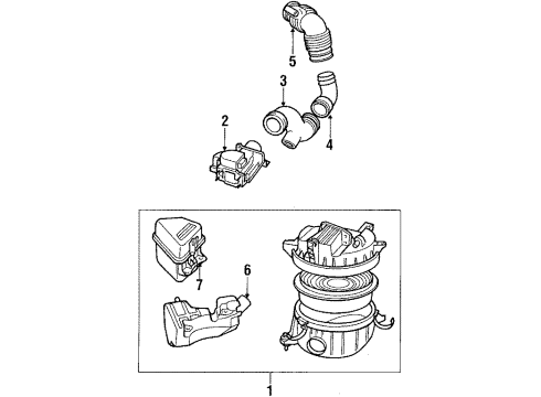 1989 Toyota 4Runner Air Inlet Diagram