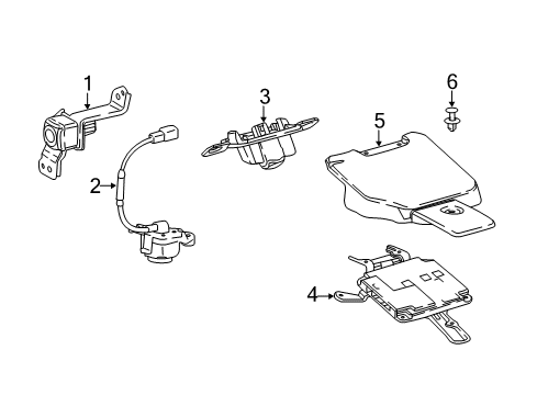 2023 Toyota Camry Parking Aid Diagram 2 - Thumbnail