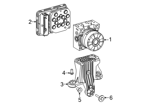 2025 Toyota GR Supra ABS Components Diagram