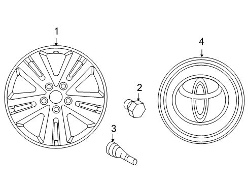 2006 Toyota Highlander Wheels Diagram 2 - Thumbnail