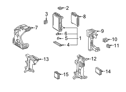 2024 Toyota Highlander Controls - Instruments & Gauges Diagram