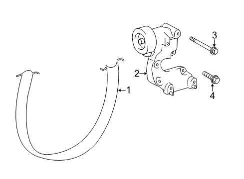2015 Toyota Highlander Belts & Pulleys - Belts Diagram 2 - Thumbnail