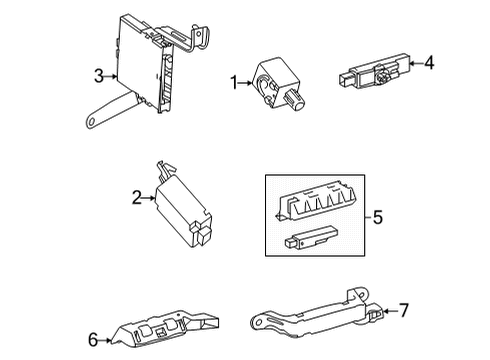 2016 Toyota Corolla Keyless Entry Components Diagram