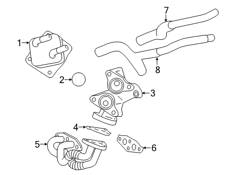 2017 Toyota Sienna Engine Oil Cooler Diagram