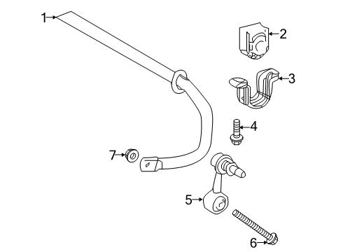 2025 Toyota Corolla Stabilizer Bar & Components Diagram 7 - Thumbnail