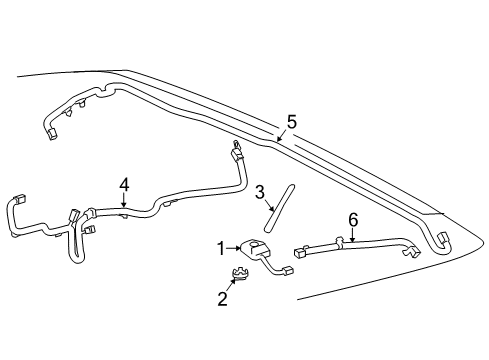 2013 Toyota RAV4 Antenna Cable, Front Diagram for 86101-42530