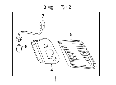 2010 Toyota Camry Socket & Wire Diagram for 81585-33140