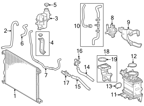 2025 Toyota Grand Highlander Inverter Cooling Components Diagram