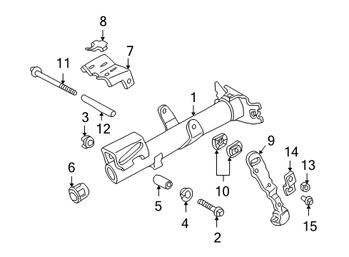 2001 Toyota Echo Housing & Components Diagram