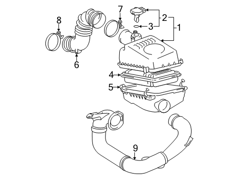 2003 Toyota Matrix Air Intake Diagram