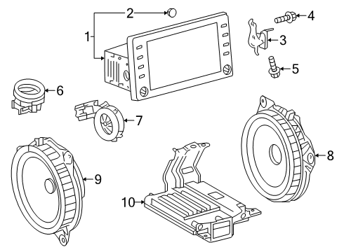 2025 Toyota Corolla Sound System Diagram