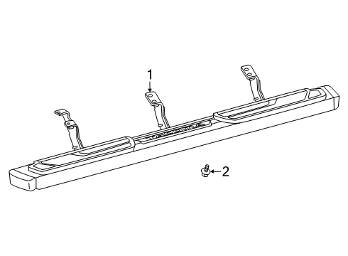 2024 Toyota Tacoma Running Board Diagram 2 - Thumbnail