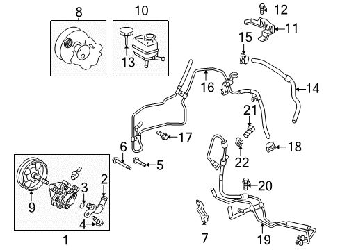 2006 Scion tC P/S Pump & Hoses Diagram 2 - Thumbnail