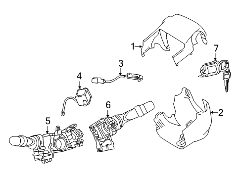 2012 Scion iQ Ignition Lock Diagram